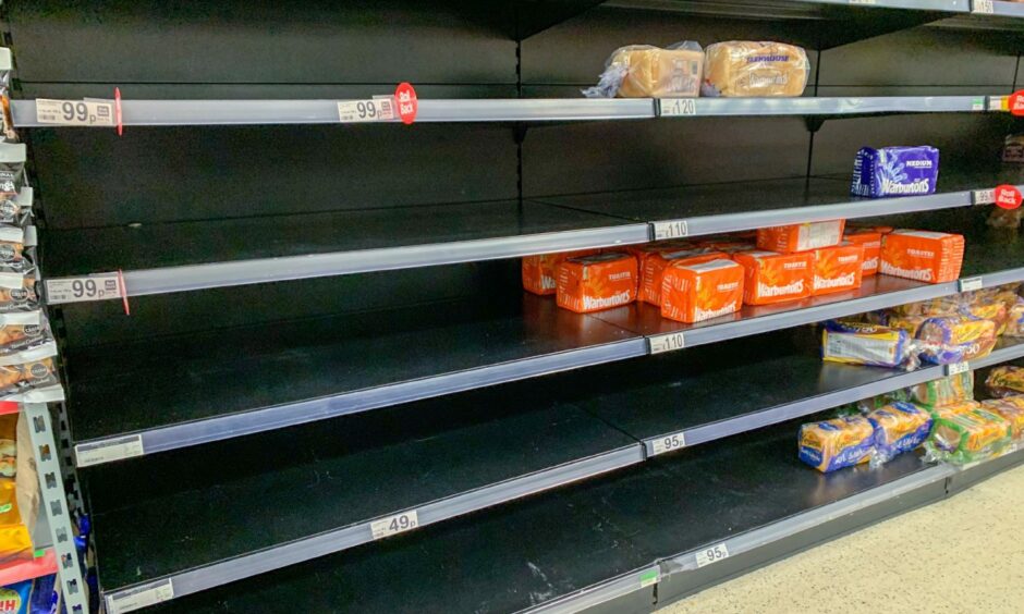 Some shops have struggled to fill shelves.