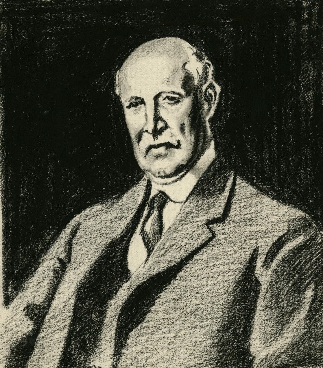 Original sketch of a portrait of Robert Fleming. Image: DC Thomson.