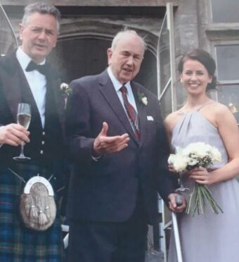 professor Andrew Martin pictured at a family wedding