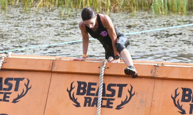 Participant in Beast Race Banchory