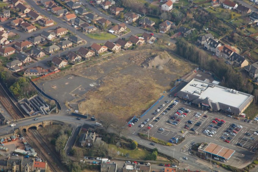 The South Road site before construction work started.