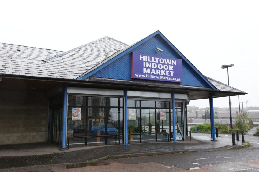 The Hilltown Indoor Market before it was destroyed by a huge fire in 2018.