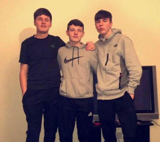 Ethan King (left) and Connor Aird (right), along with Danny Stevens (centre)