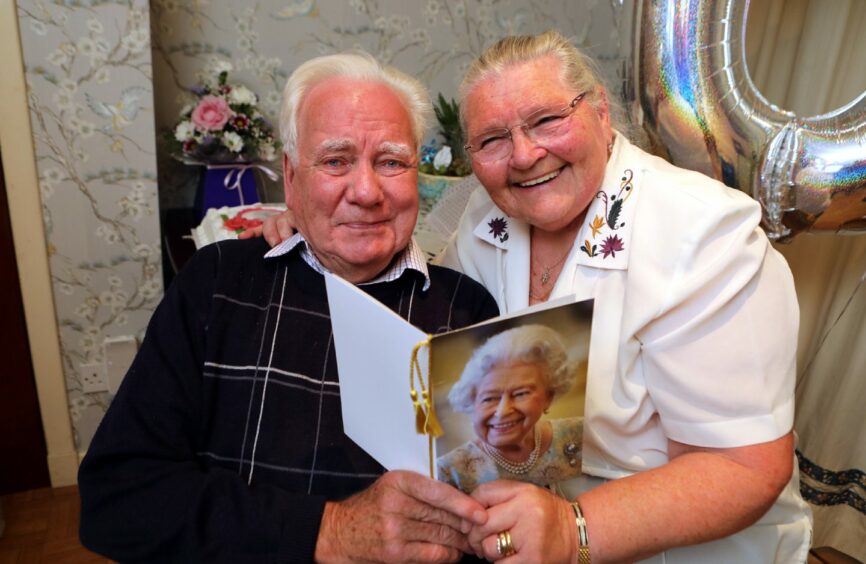 Monifieth diamond wedding couple Robert and Margaret Smith.