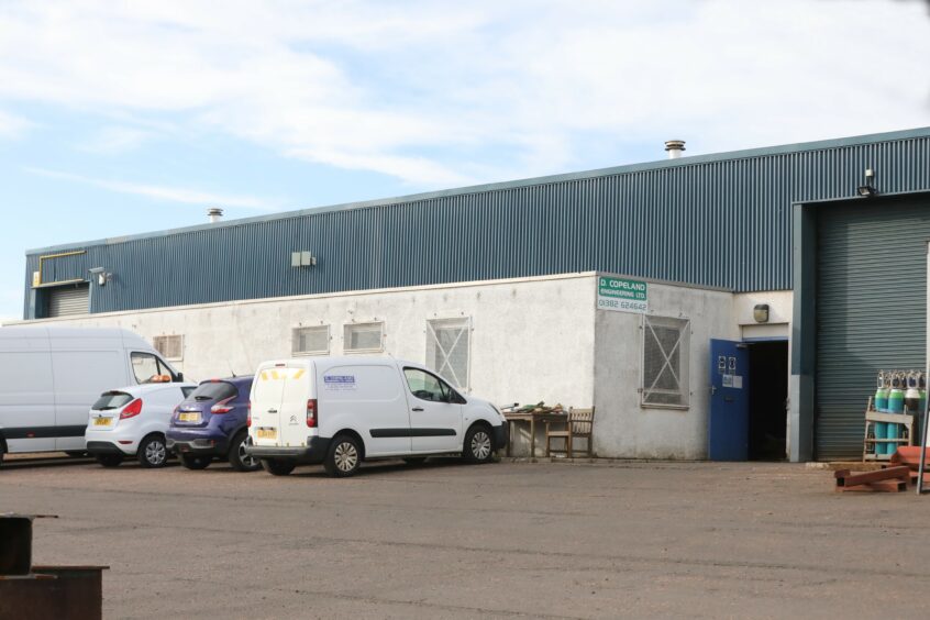 The accident happened at D Copeland Engineering in Dundee.