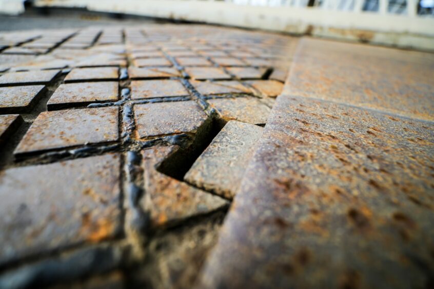 Expansion joint on the Forth Road Bridge