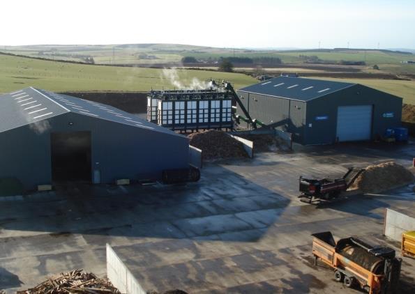 The Keenan Recycling plant in New Deer deals with food waste in Scotland