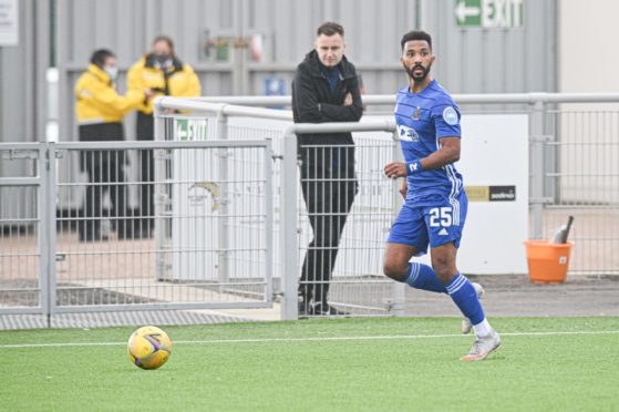 Shay Logan was back involved for Cove Rangers against Stenhousemuir.