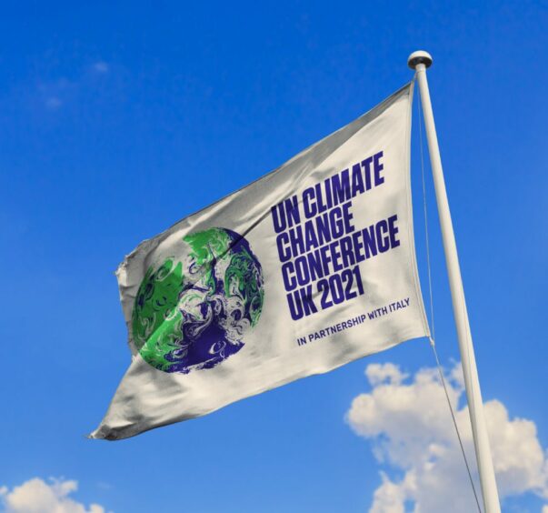 COP26 flag