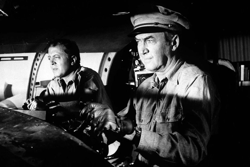 James Stewart and Richard Attenborough starred in The Flight Of The Phoenix.