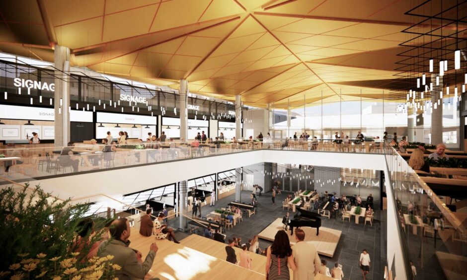 How the council plans the inside of the new Aberdeen market will look.