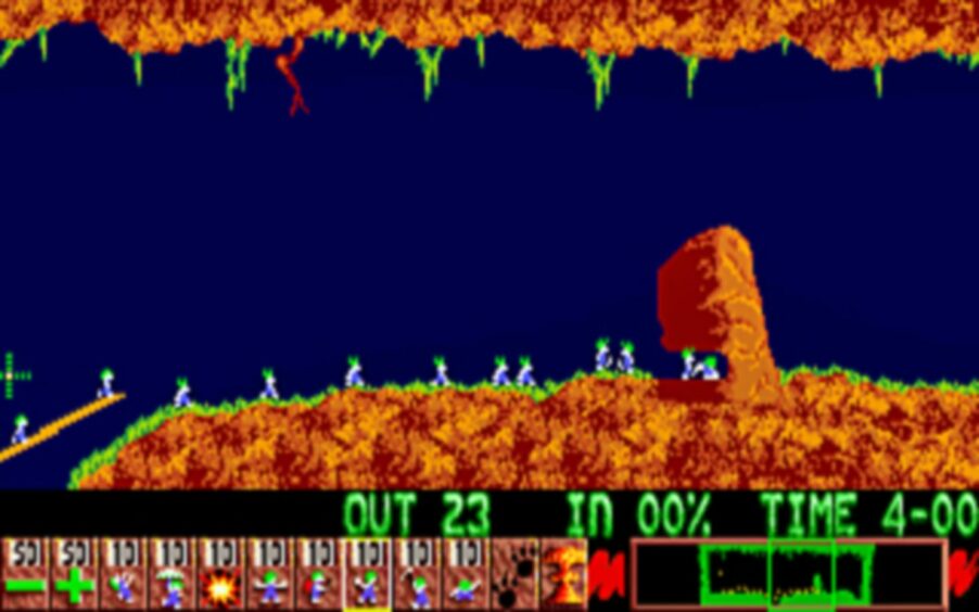 A screen-grab from the popular 90s puzzle game.