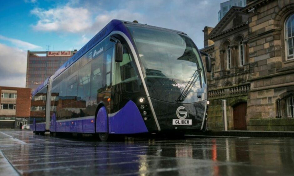 Tram-like rapid transit systems are already in use on the roads of Belfast - and could soon be coming to Aberdeen.