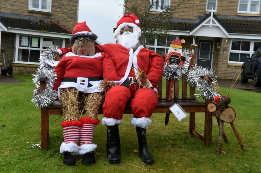 Scarecrow versions of Santa and Mrs Claus were among the entries in last year's Ellon Scarecrow Festival