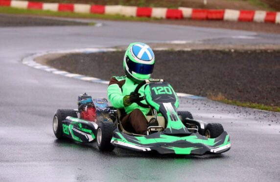 Lennon go karting