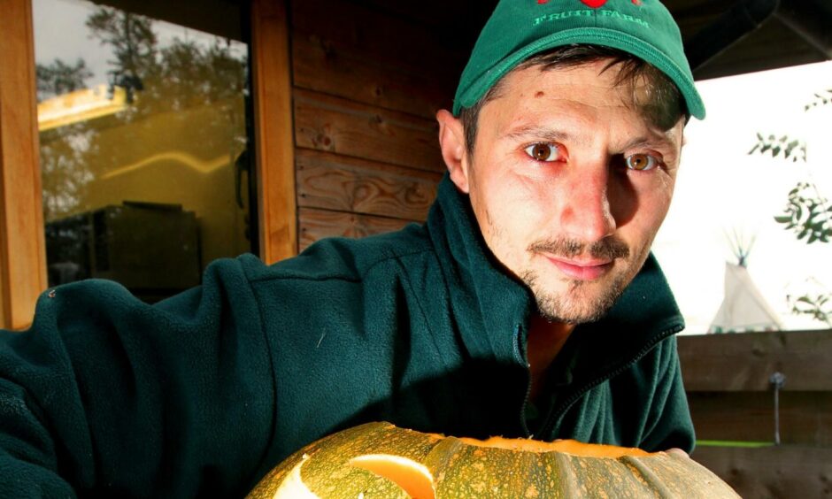 Radu Moldovan, outdoor manager at Cairnie Fruit Farm in Fife.