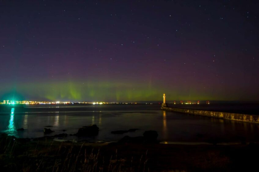 The northern lights seen from scotland
