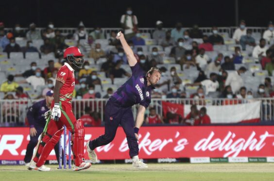 Scotland seamer Josh Davey took his tally of wickets for the tournament to eight.