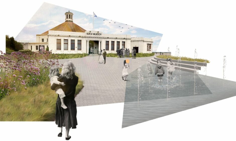 Concept images produced by Aberdeen City Council of the Beach Ballroom, as part of the masterplan refresh.