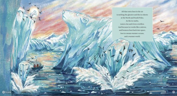 A sample of pages from the book that has Prince Charles's environmental message