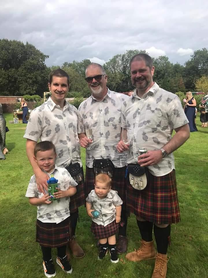 The Procter boys: Martin with sons Richard, left and Mark, right and grandsons Matthew and Lewis.