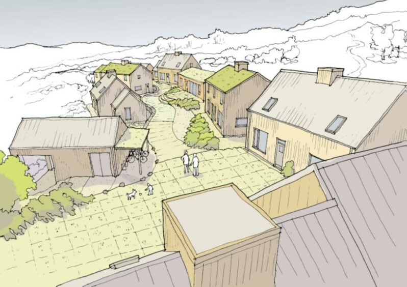 Sketch of the new eco-village.