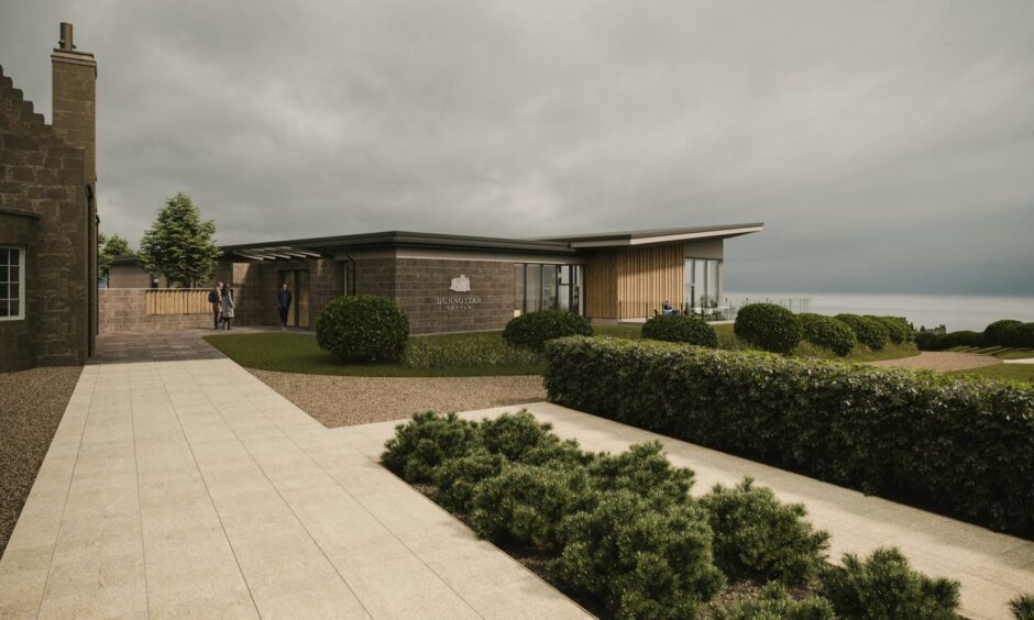 Concept images show the planned Dunnottar Castle visitor centre.