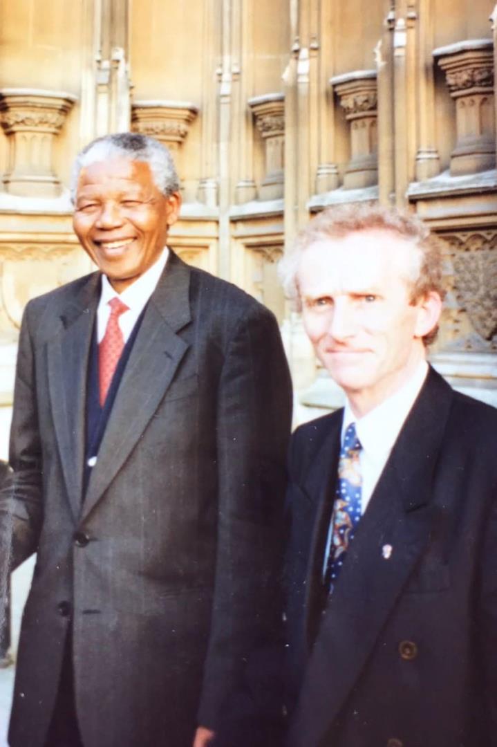 Madiba - Nelson Mandela - with Ernie Ross in 1993.