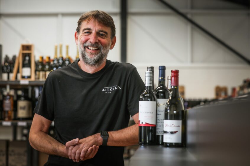 Owner Patrick Rohde at Aitkens Wines.