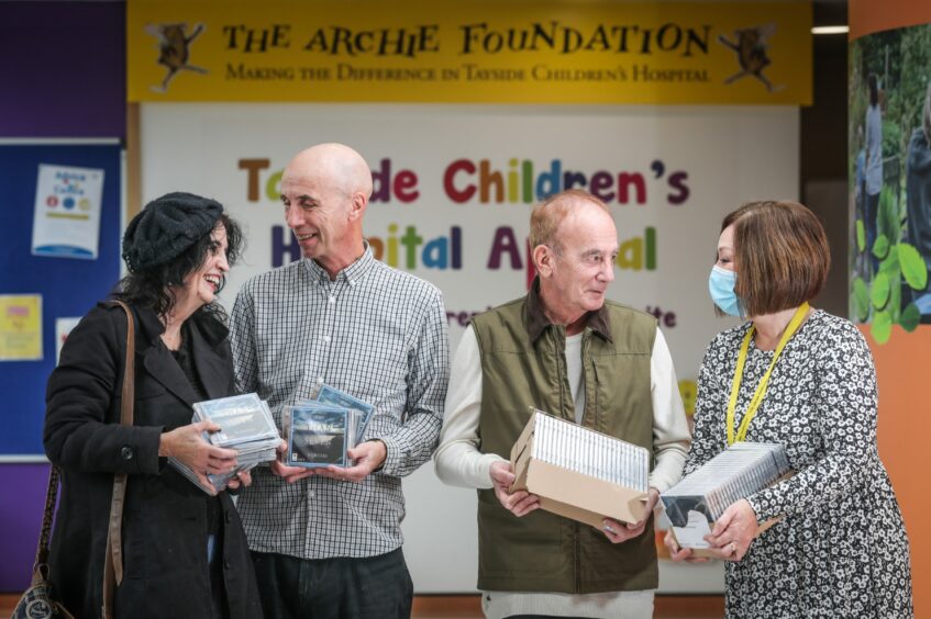 From left: Marion and John Quinn, Paul Fitzpatrick and Fiona Martin, regional fundraising officer for Archie Foundation.