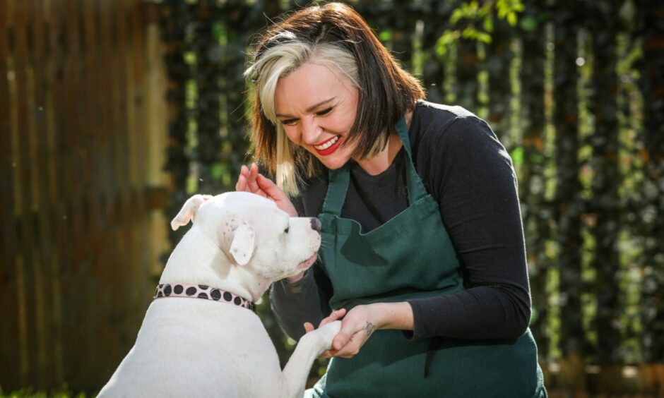 Jeri Kelly of Mabel's Bakery in Perth with three-year-old Mabel.