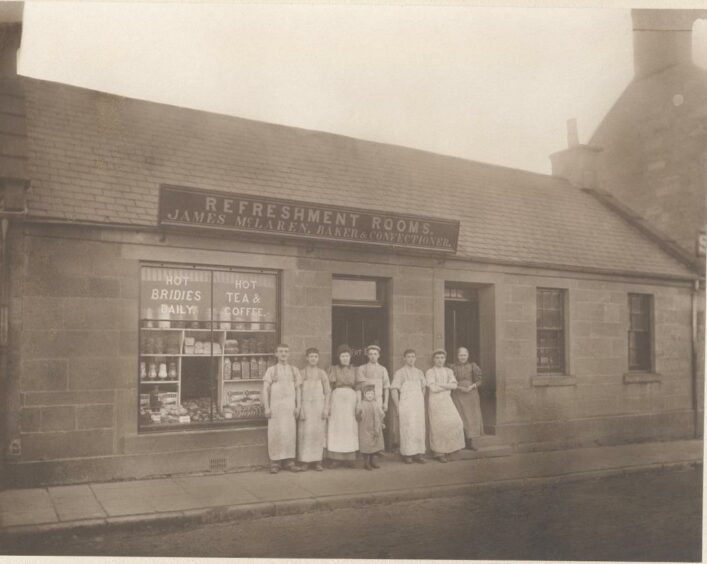 An old picture of the bakery.