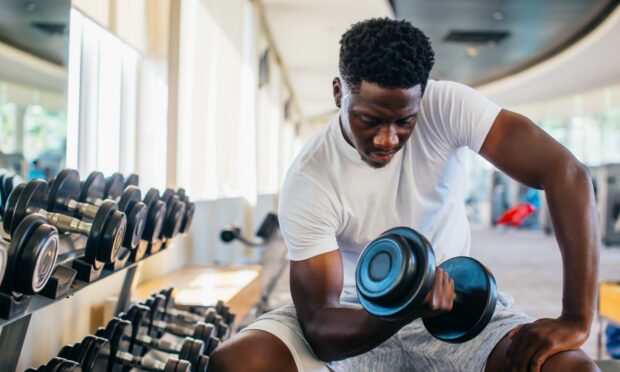 The exercise participants were asked to complete 60 bicep curls to monitor the effects of the blackcurrant extract.