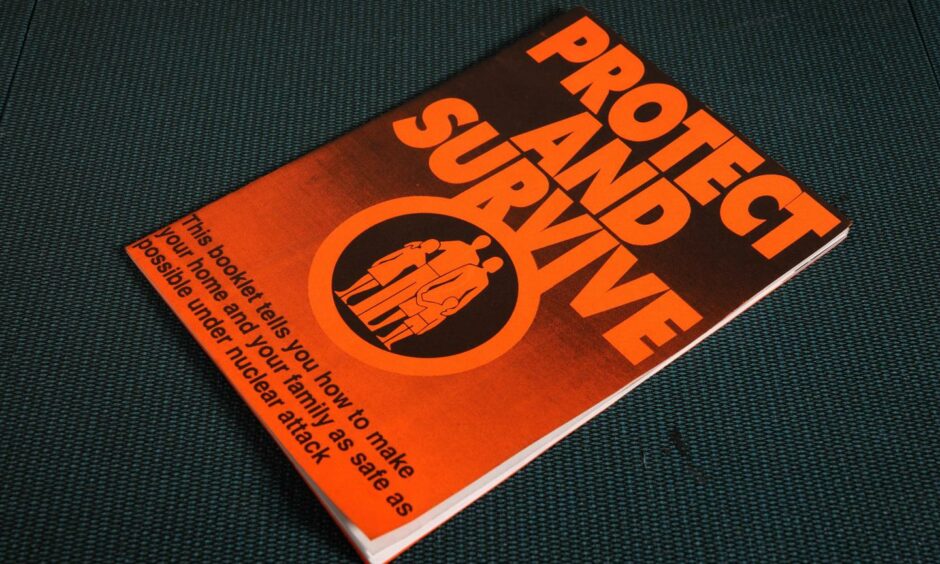 A Protect and Survive booklet with advice for the British population on how to survive a nuclear attack.