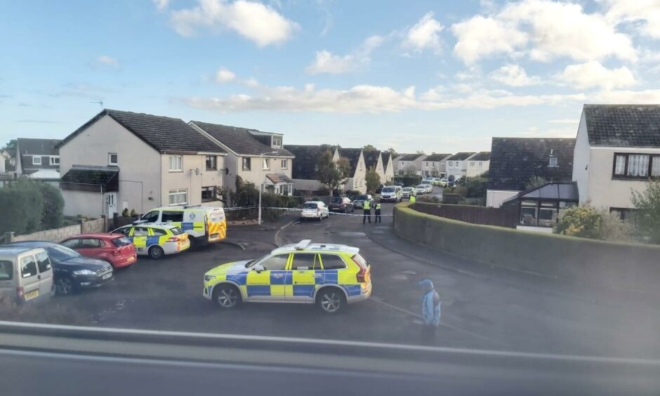 Winram Place, St Andrews sealed off by police