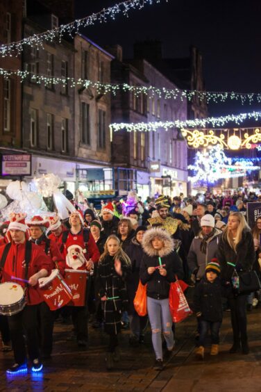 Kirkcaldy Christmas lights brighten the town in 2019.