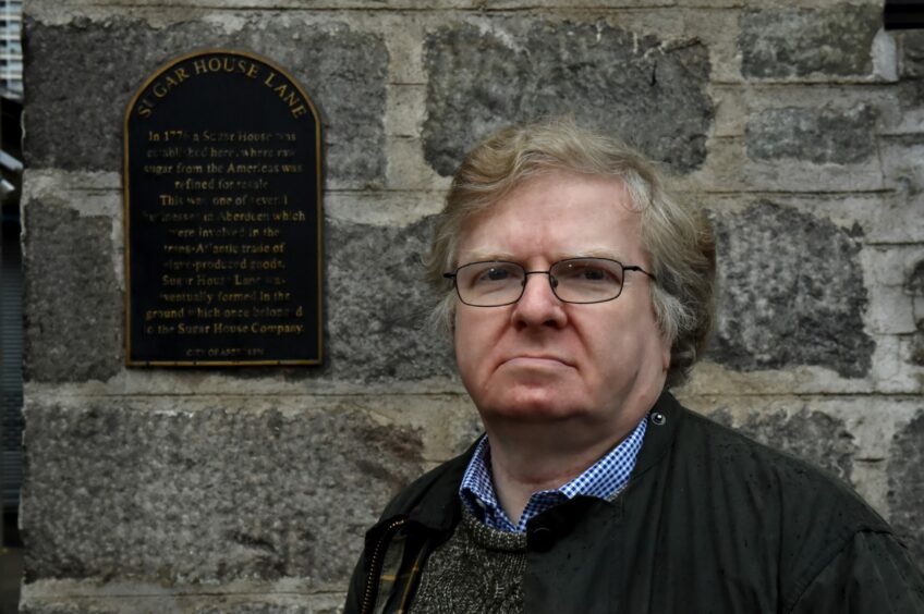 Councillor Ian Yuill brought forward the idea for plaques highlighting Aberdeen's history with slavery. Photo by Kenny Elrick/DCT Media.