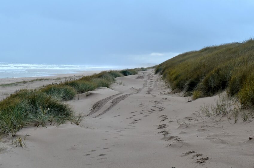 The dunes at Donald Trump's proposed golf course in Aberdeen