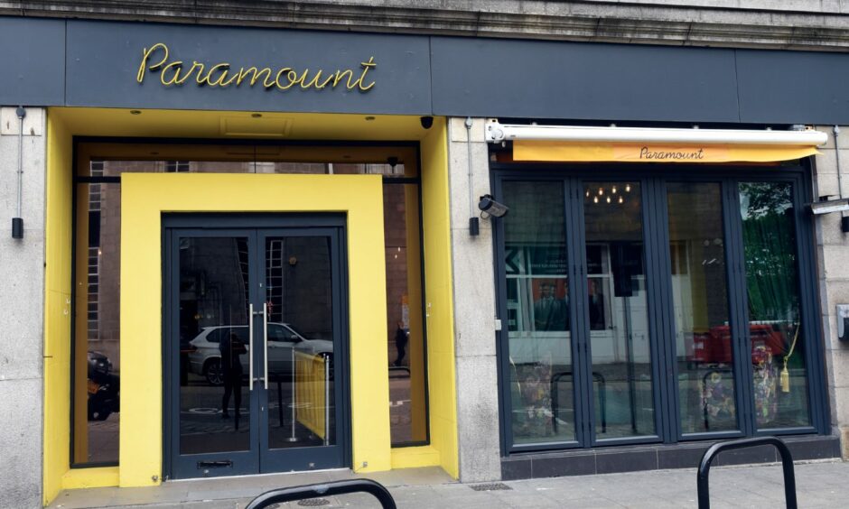 Paramount Bar in Aberdeen.