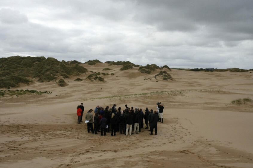 Aberdeenshire councillors go on a site visit to the proposed side of Trump's golf resort
