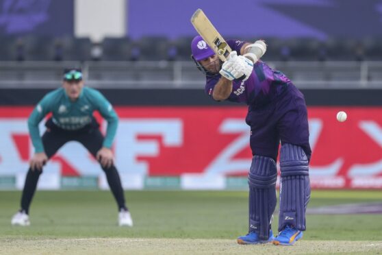 Scotland captain Kyle Coetzer in action against New Zealand