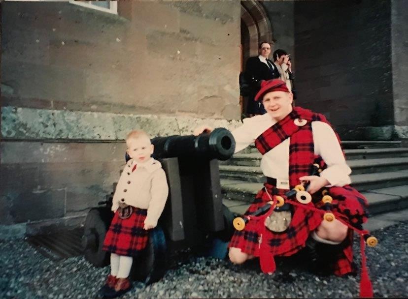 Gary with his dad John.