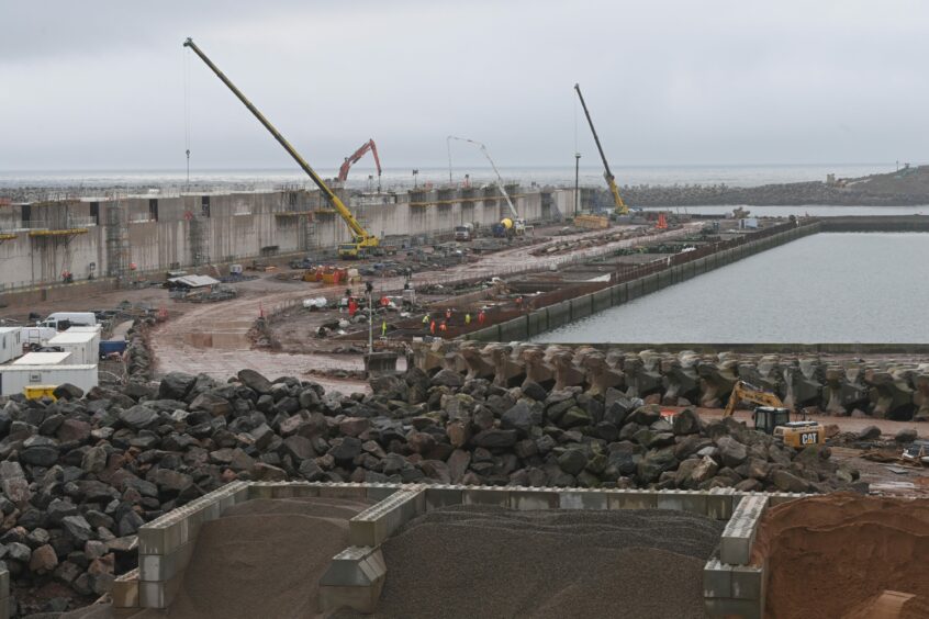 Aberdeen South harbour development at Nigg Bay