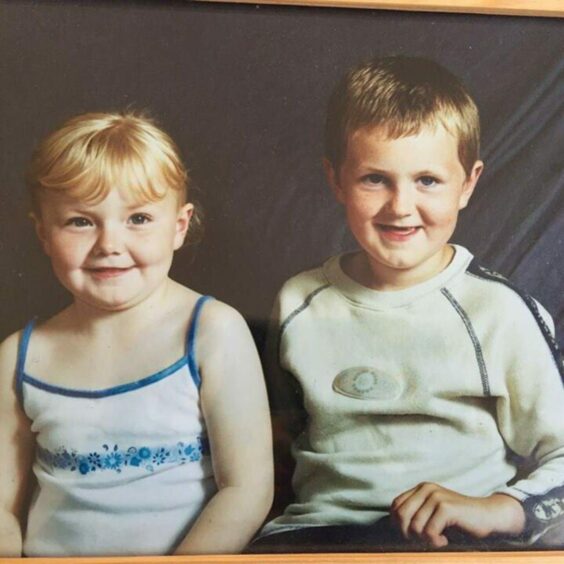 Shaun Ritchie with his sister Nicole