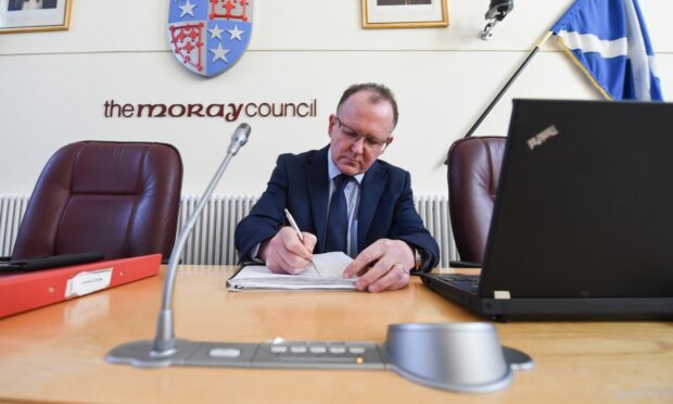 Moray Council chief executive, Roddy Burns. Picture by Jason Hedges