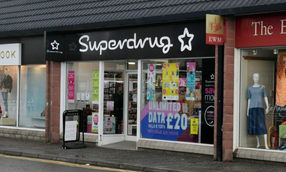 A Superdrug store. 