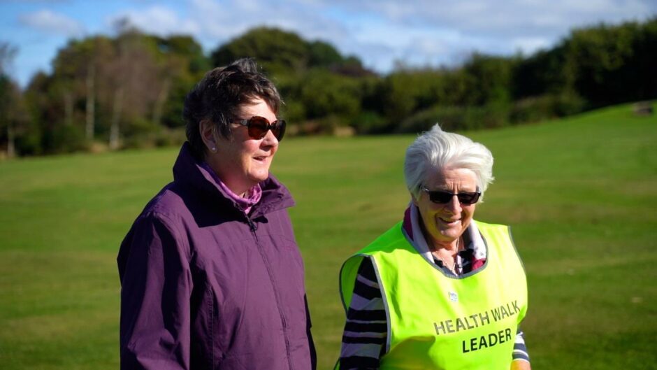 Margaret Mackie (right)