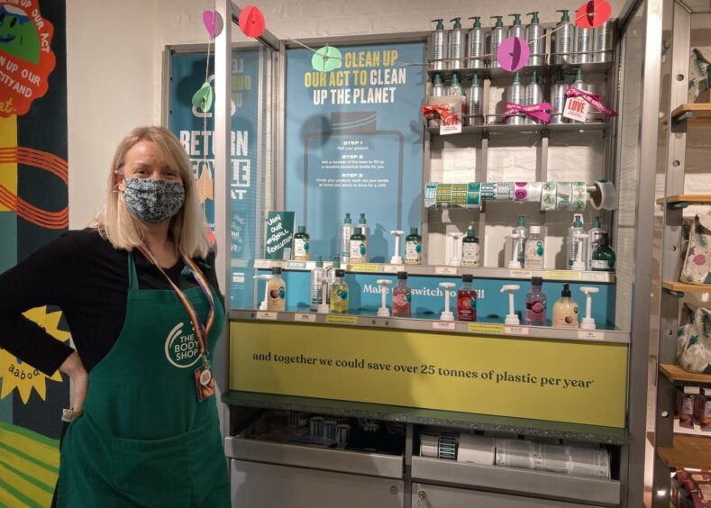 Eilidh Duncan, store manager of The Body Shop in Aberdeen.