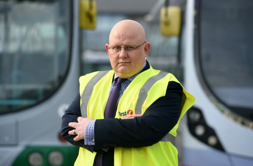 David Phillips, First Bus operations director, said they were "bitterly disappointed" with the decision on Union Street pedestrianisation. Photo by Darrell Benns/DCT Media.