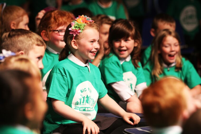 Children during a Big Noise Douglas event in 2018.